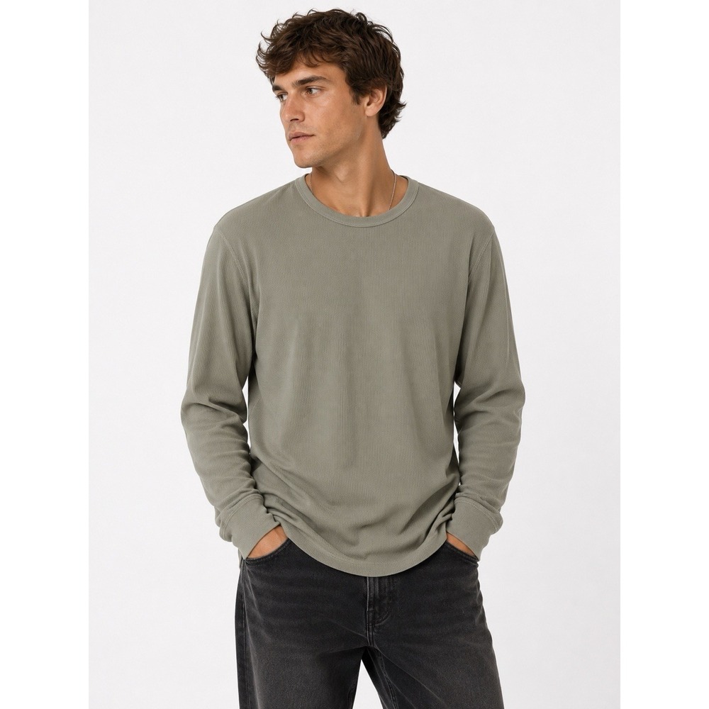 Rogue Tan Long Sleeve Tee XXL Casual Soft Essential Neutral Basic
